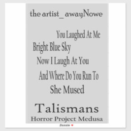 de artist_AwayNowe Talismans V3 zinnen Sticker