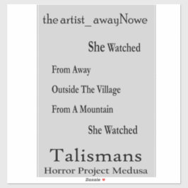 de artist_AwayNowe Talismans V4 zinnen Sticker