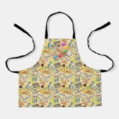 De artistieke All-Over Print Apron Schort (Voorkant)