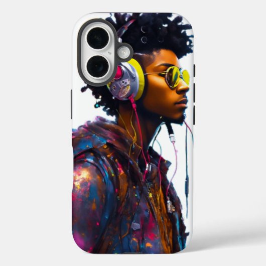 De artistieke beat van de straten Case-Mate iPhone case (Achterkant)