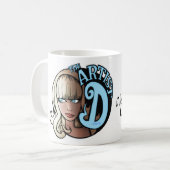 De artistieke D-Mok Koffiemok (Voorkant links)