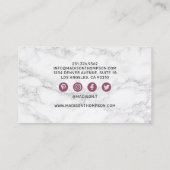 De artistieke drijfveer van de scherp visitekaartje (Achterkant)