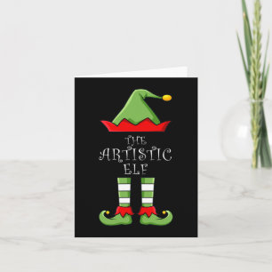 De Artistieke Elf Pret Familie Matching Groep Pyja Kaart