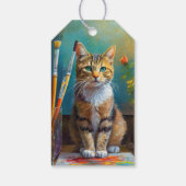 De Artistieke Kat Cadeaulabel (Achterkant)
