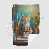 De Artistieke Kat Golfhanddoek (Insitu)