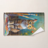 De Artistieke Kat Handdoek (Handdoek)