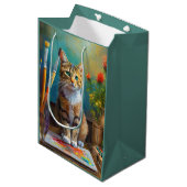 De Artistieke Kat Medium Cadeauzakje (Voorkant Gekanteld)