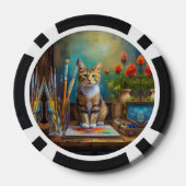 De Artistieke Kat Poker Chips (Achterkant)