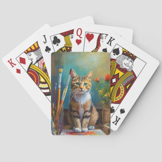De Artistieke Kat Pokerkaarten (Achterkant)