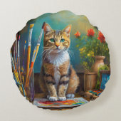 De Artistieke Kat Rond Kussen (Achterkant)