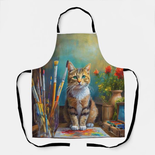 De Artistieke Kat Schort (Voorkant)
