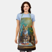 De Artistieke Kat Schort (Gedragen)