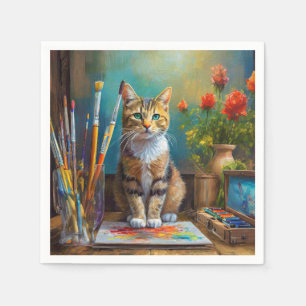 De Artistieke Kat Servet
