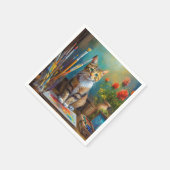 De Artistieke Kat Servet (Hoek)