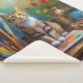 De Artistieke Kat Sherpa Deken (3/4)