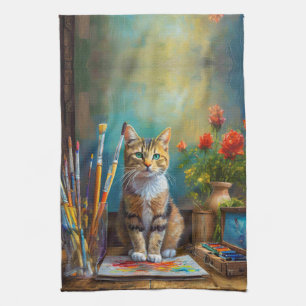 De Artistieke Kat Theedoek