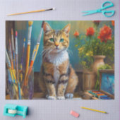 De Artistieke Kat Tissuepapier (Craft)