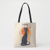 De artistieke kat tote bag (Voorkant)