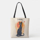De artistieke kat tote bag (Achterkant)