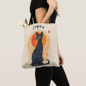 De artistieke kat tote bag (Dichtbij)