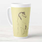 De artistieke latte Mok (Linkerhoek)