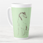 De artistieke latte Mok (Linkerhoek)