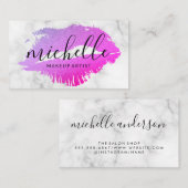 De artistieke marmer van de moderne Makeup Visitekaartje (Voorkant / Achterkant)