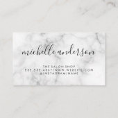 De artistieke marmer van de moderne Makeup Visitekaartje (Achterkant)