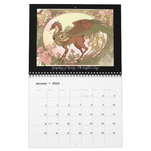 De artistieke Odyssee van de Griffin Volume 2 Kalender (Jan 2026)