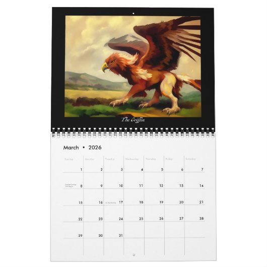 De artistieke Odyssee van de Griffin Volume 2 Kalender (Mar 2026)