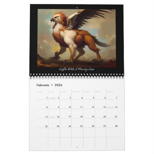De artistieke Odyssee van de Griffin Volume 2 Kalender (Feb 2026)