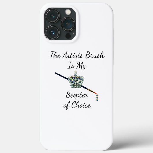 "De artistieke penseel is Mijn Scepter van Keuze" Case-Mate iPhone Case (Achterkant)
