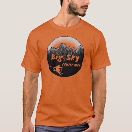 De artistieke skist Big Sky Montana T-shirt (Voorkant)
