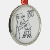 De artistieke versiering metalen ornament (Rechts)