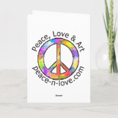 De artistieke Vlinder dankt u Kaarten (Achterkant)