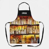 De artistieke Waterverf in de achterbalk Schort (Voorkant)