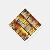 De artistieke Waterverf in de achterbalk Servet (Hoek)