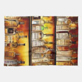 De artistieke Waterverf in de achterbalk Theedoek (Horizontaal)