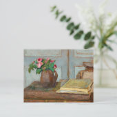 De Artist's Paint Box en Moss Rozen van Vuillard Feestdagenkaart (Staand voorkant)