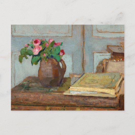 De Artist's Paint Box en Moss Rozen van Vuillard Feestdagenkaart (Voorkant)