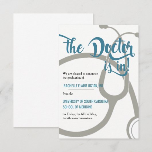 De arts is aankondiging (Voorkant / Achterkant)