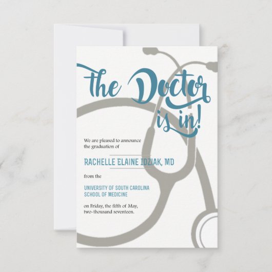 De arts is aankondiging (Voorkant)