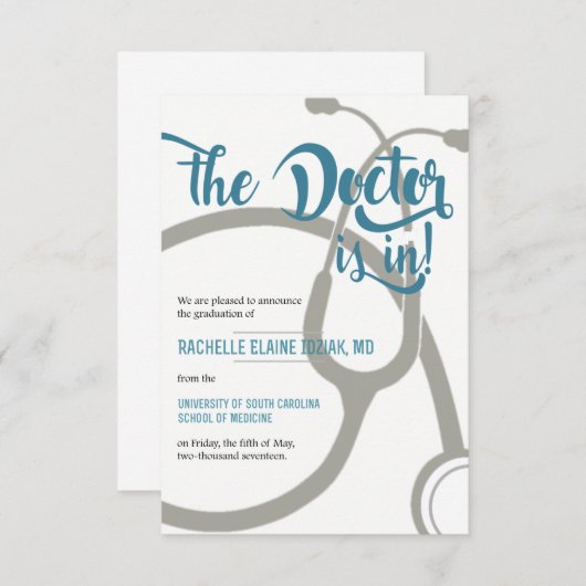 De arts is aankondiging (Voorkant / Achterkant)