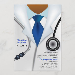 De arts is in Afrikaans-Amerikaanse uitnodiging