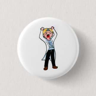 De arts is in de ronde button 3,2 cm
