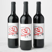 De arts kan wijn etiket (Flessen)