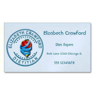 De Arts van Dietologist van de diëtist met het Magnetisch Visitekaartje