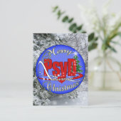 De ARTS van het ORNAMENT van KERSTMIS van PsyD VAN Feestdagenkaart (Staand voorkant)