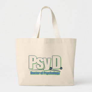De ARTS van PsyD LOGO2 VAN PSYCHOLOGIE Grote Tote Bag