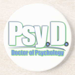 De ARTS van PsyD LOGO2 VAN PSYCHOLOGIE Zandsteen Onderzetter